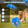 Agaommio Magic Bouncing Ball 6-Light Dual Form Pop up, Meta Ball Metaball Transforming Design Flying Saucer Bouncy Interactive Bouncing Balls for Children Dogs Pets Toys (Blue Ball) view 3