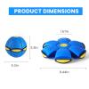 Agaommio Magic Bouncing Ball 6-Light Dual Form Pop up, Meta Ball Metaball Transforming Design Flying Saucer Bouncy Interactive Bouncing Balls for Children Dogs Pets Toys (Blue Ball) view 4