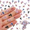 100 Pcs mini Resin Mushroom for Crafts Dollhouse Tiny Resin Animals Mushroom Decorations Tiny Things for Dollhouse Fairy Garden Micro Landscaping Decoration view 1