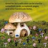 100 Pcs mini Resin Mushroom for Crafts Dollhouse Tiny Resin Animals Mushroom Decorations Tiny Things for Dollhouse Fairy Garden Micro Landscaping Decoration view 3