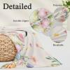 Toddler Pillow Covers 16x24 Inch, Easter Decorative Pillowcase with Zipper, Microfiber Pillow Protector, Country Spring Rabbit Feet Eggs Botanical Flowers Breathable Throw Pillowcases for Sofa Bed view 3