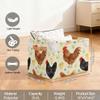Potluxt Rectangular Nursery Baby Basket, Collapsible Kids Toy Clothes Storage Bin Organizer Gift Baskets for Bookshelf Playroom Bedroom Decor(1Pcs, Farm Rooster) view 2