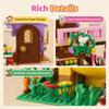 Aigidusansu Pink Tree House Building Set, 685 Pcs Forest House Building Kit, Birthday Gift for Kids Girls Boys Age 6-12 Years (Packed in Bags) view 3