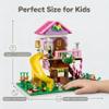 Aigidusansu Pink Tree House Building Set, 685 Pcs Forest House Building Kit, Birthday Gift for Kids Girls Boys Age 6-12 Years (Packed in Bags) view 4