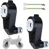 2Pcs 24V RS555 40000RPM Ride On Upgrade Motor Gearbox Powered Wheels Electric Motor 12V&18V&20V&24V High Speed Engine Kid Trax Upgrade Replacement Parts view 1