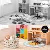Potluxt Rectangular Nursery Baby Basket, Collapsible Kids Toy Clothes Storage Bin Organizer Gift Baskets for Bookshelf Playroom Bedroom Decor(1Pcs, Cherry Leaves) view 4
