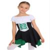 Hansber Kids Girls Medieval Renaissance Dress Short Sleeve High-low Skirt Royal Vintage Dresses Green 10 Years view 1