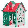 Kids Playhouse, EVA Foam DIY Building Blocks Toy, Indoor Outdoor Children's Play House, Creative Fun House Gift for Toddler Children Ages 3 and Up, Red Roof view 1