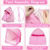 25 PCS Girl Doll Travel Camping Tent Set, 11.5 Inch Doll Camping Playset with Dolls Tent Skateboard Fashion Athletic Tennis Clothing Picnic Mat Food Accessories, Pretend Play Outdoor Adventure Toy view 4