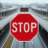 24" Stop Sign Solar Flashing Traffic Signs For Lighted Illumanated LED Light Traffic Road Traffic LED Blinking Street Signs view 1