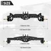 GLOBACT for TRX4M Axles Widend 10mm Brass Axles Set with Two Servo Mounts & Links for 1/18 TRX4M Upgrade (Black) view 2
