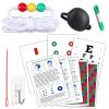 14 Pcs 7.5 ft Vision Convergence Beads Training Kit with Clear User Manual, Eye Chart, Eye Patch, Strabismus Correction Cards for Convergence Insufficiency Eyes Coordination Amblyopia Support view 1