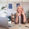 14 Pcs 7.5 ft Vision Convergence Beads Training Kit with Clear User Manual, Eye Chart, Eye Patch, Strabismus Correction Cards for Convergence Insufficiency Eyes Coordination Amblyopia Support view 3