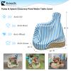 Krismile Kids Water Sensory Table Pool Cover, Heavy-Duty Waterproof Dust Proof Anti-UV Water Table Cover, Suitable for Splash Discovery Pond (Blue) view 2