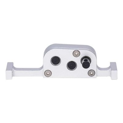 48Pitch UltralightPortal Gearbox 3-Speed Aluminum Transfer Case 1/10 for LCG Chassis Cheater Rigs Capra SCX10 III AR45 Axle(Silver Transfer case)