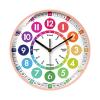 Learning Clock for Kids - Award-Winning Silent Wall Clock, Children Learn to Tell Time Easily, Non-Ticking Analog Teaching Clocks | Colorful Telling Time Clocks for Classrooms Bedrooms & Kids Rooms view 1