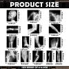 Novabright 31 Pcs Broken Human Bones x Ray Set for Kids Human X-Rays Skeleton Pretend Skeleton Pretend for Kids Body Display Play Table Educational Science Kits Black and White view 2
