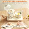 Fine Clutter Kids Cooking Sets Real Mini Kitchen for Food Making Ages 8-12, Junior Easy Montessori Educational Toys (Beige) view 4