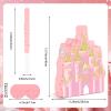 Adecortalk Princess Castle Pinata Pink Castle Pinata with Blindfold and Stick Princess Birthday Party Decorations for Kids Girls Princess Birthday Baby Shower Party Decorations (15.4x12.6x3.2) view 2