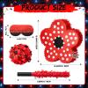 Arrowbash Red and Black Strange Flower Piata for Birthday Decoration Small Strange Themed Piata for Birthday Party Favor Gifts with Blindfold Stick and Confetti Adult Celebration view 3