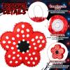Arrowbash Red and Black Strange Flower Piata for Birthday Decoration Small Strange Themed Piata for Birthday Party Favor Gifts with Blindfold Stick and Confetti Adult Celebration view 4