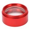0.7X Stereo Microscope Auxiliary Objective Lens Compatible with Multiple Microscope - Anti Blue Light and Protection - Black Optical Lens with 165 mm Working Distance (Red) view 1