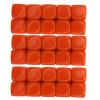 30PCS 16MM Dice Set Plastic Rounded 6 Sided Dice Cubes for Game Party Fun DIY Sticker Math Teaching (Orange) view 1