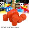 30PCS 16MM Dice Set Plastic Rounded 6 Sided Dice Cubes for Game Party Fun DIY Sticker Math Teaching (Orange) view 4