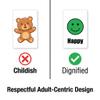 Aphasia Communication Cards for Adults, 50 PCS Visual AAC Aid view 2