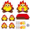 Jenaai 24 Pcs Silly Campfire Craft Kit Fun Camping Crafts for Kids 2 Styles Bonfire Project with Adhesive Eyes Camping Themed Party Favors for VBS Summer Camp Classroom Decor, 4.33 x 4.33 Inch view 1