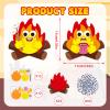 Jenaai 24 Pcs Silly Campfire Craft Kit Fun Camping Crafts for Kids 2 Styles Bonfire Project with Adhesive Eyes Camping Themed Party Favors for VBS Summer Camp Classroom Decor, 4.33 x 4.33 Inch view 2