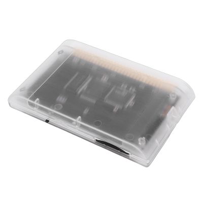 Diyeeni Game Cartridge Fit for Mega Drive Retro Game Console, 4000 in 1 Cartridge with 8GB Memory Card, Compatible with Master System, 32X Games, Support 32GB Memory Card (Transparent White)