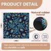 Cquwb Deep Blue Green Chinese Dragon Mahjong Mat 31.5"x31.5", Traditional Oriental Chinoiserie Non-Slip Noise Reduction Gaming Mat for American Mahjong Poker Card Board Games Dominoes view 2