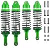 4PCS Aluminum Oil Shocks Front & Rear, 100mm/115mm Big Bore Shock Absorber Set for 1/10 RC Truck Upgrade (5862 Size Replacement) (Green) view 1