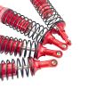 4PCS Aluminum Oil Shocks Front & Rear, 100mm/115mm Big Bore Shock Absorber Set for 1/10 RC Truck Upgrade (5862 Size Replacement) (Red) view 4
