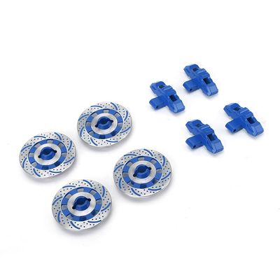 Qiilu High Performance 1/7 RC Brake Disc Parts Fit for Unlimited Desert Racer UDR 1/7 RC Car High Compatibility (Blue)