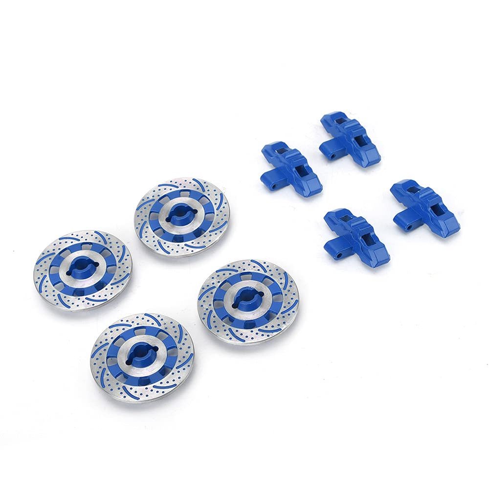 Qiilu High Performance 1/7 RC Brake Disc Parts Fit for Unlimited Desert Racer UDR 1/7 RC Car High Compatibility (Blue)