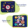 Montessori Busy Book for Toddlers 1-3 Busy Book for 1 Year Old, Sensory Busy Board with Zipper, Buckle, Velcro & Lacing, Fine Motor Skills, Hand-Eye Coordination, Travel Toy, Gift for Boys Girls view 4
