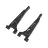 Aluminum Alloy RC Car Suspension Arm Set, Front Rear Swing Arm with Steering Cup and Axle Holder, Upgraded Replacement Parts for MJX 14210 14209 1/14 Scale RC Vehicles (Black) view 2