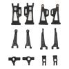 Aluminum Alloy RC Car Suspension Arm Set, Front Rear Swing Arm with Steering Cup and Axle Holder, Upgraded Replacement Parts for MJX 14210 14209 1/14 Scale RC Vehicles (Black) view 4
