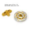 Qiilu High Performance 1/7 RC Brake Disc Parts Fit for Unlimited Desert Racer UDR 1/7 RC Car High Compatibility (Yellow) view 3