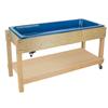 GREENGUARD Gold Certified Sand and Water Activity Table for Kids, Birch Plywood Classroom Sensory Play Table with Plastic Tub, Locking Casters, Storage Lid Indoor Learning & Montessori Play Table view 3