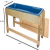GREENGUARD Gold Certified Sand and Water Activity Table for Kids, Birch Plywood Classroom Sensory Play Table with Plastic Tub, Locking Casters, Storage Lid Indoor Learning & Montessori Play Table view 4