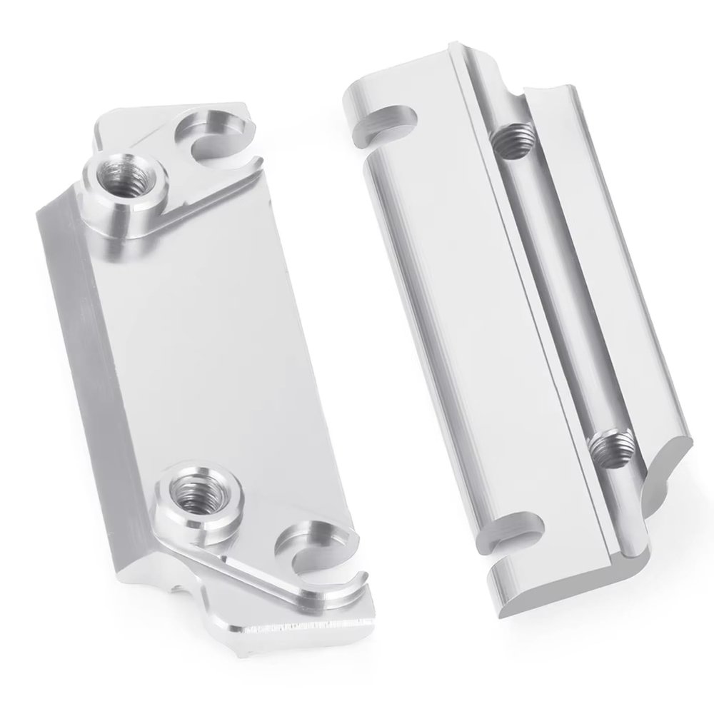 RC Cars Models Parts For KRATON 1/8 1Set Aluminum Alloy Anti-Tilt Fixed Mount RC Car Monster Truck Upgrade Modification Parts(Silver)