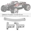 Aluminium Alloy Steering Servo Saver Complete Mount, RC Steering Servo Saver for FS 1/18 Scale RC Truck, CNC Machined with Anodized Finish and Included Installation Screws (736010S Silver) view 3