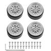5mm Hex 40 * 17mm Alloy Beadlock Wheels for MN82S MND90 MN99S MN78 1/12 RC Crawler Metal Locking Rims Upgrade Parts(A Silver) view 1