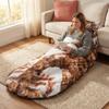 Adult Soft Sleeping Bag  Plush Cat Envelope Sleeping Bag for Camping, Sleepovers & Home Lounging, Washable Warm Blanket 68.9x31.5 (cat E) view 2