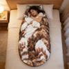 Adult Soft Sleeping Bag  Plush Cat Envelope Sleeping Bag for Camping, Sleepovers & Home Lounging, Washable Warm Blanket 68.9x31.5 (cat E) view 3