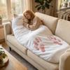 Adult Soft Sleeping Bag Plush Cat Envelope Sleeping Bag for Camping, Sleepovers & Home Lounging, Washable Warm Blanket 68.9x31.5 (cat A) view 1