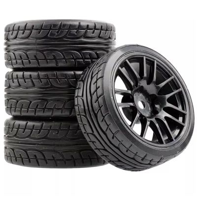 RC Cars Spare Parts For MJX For HYPER GO For Tamiya For 14303 14302 14301 For TT01 For TT02 Plastic HubcapTires RC Repair Modify Upgrade Accessories(Black,C)